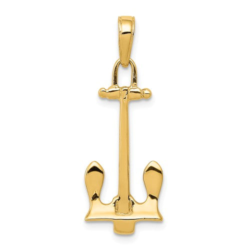 Pendants & Charms,Themed Charm,Gold,Yellow,14K,27 mm,11 mm,Each,Nautical,Between $100-$200