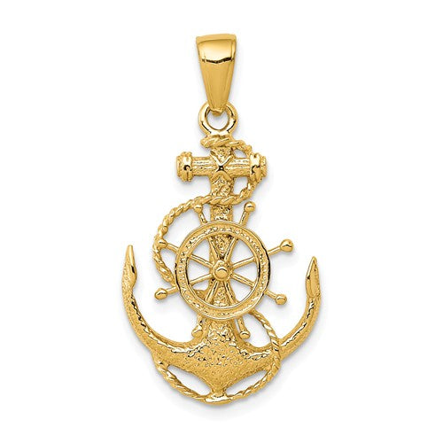 Pendants & Charms,Gold,Yellow,14K,31 mm,17 mm,Each,Nautical,Between $100-$200