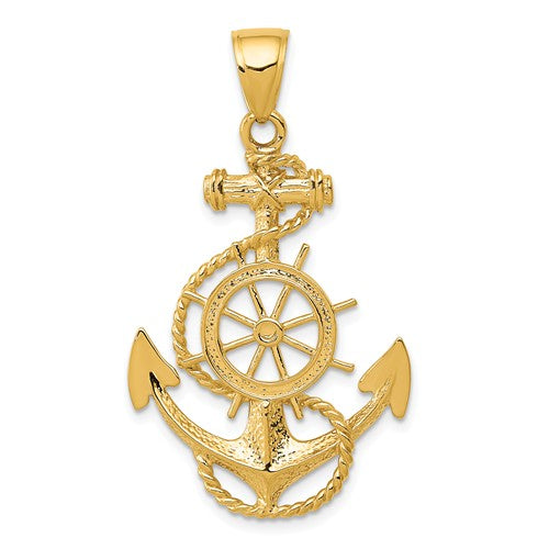 Pendants & Charms,Gold,Yellow,14K,39 mm,24 mm,Each,Nautical,Between $200-$400
