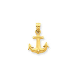 Pendants & Charms,Gold,Yellow,14K,19 mm,12 mm,Each,Nautical,Under $100