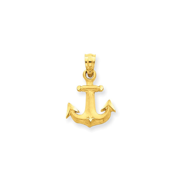 Pendants & Charms,Gold,Yellow,14K,19 mm,12 mm,Each,Nautical,Under $100