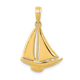 Pendants & Charms,Gold,Yellow,14K,24 mm,16 mm,Each,Nautical,Between $100-$200