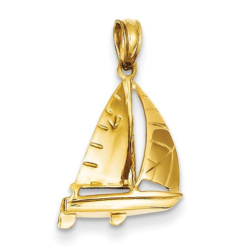 Pendants & Charms,Gold,Yellow,14K,22 mm,14 mm,Each,Nautical,Between $100-$200