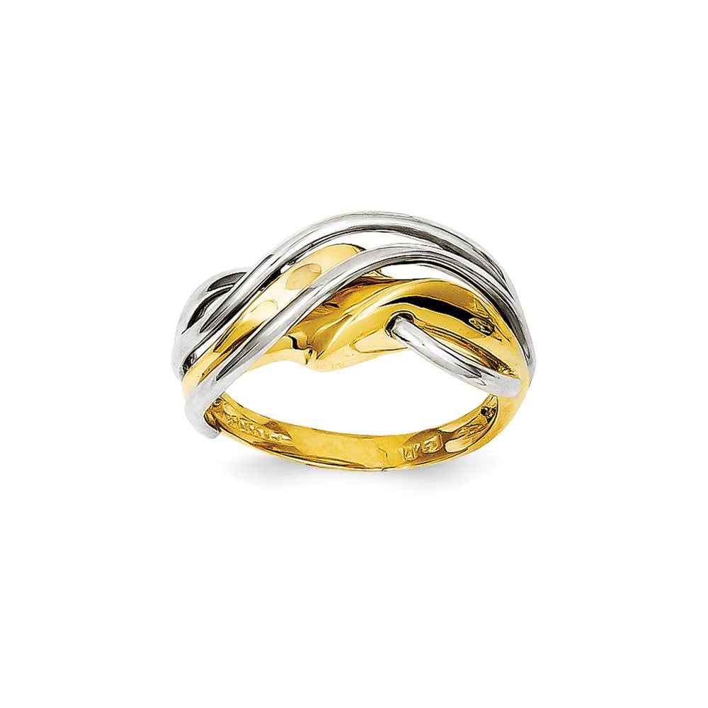 14K Yellow Gold Freeform Knot Ring