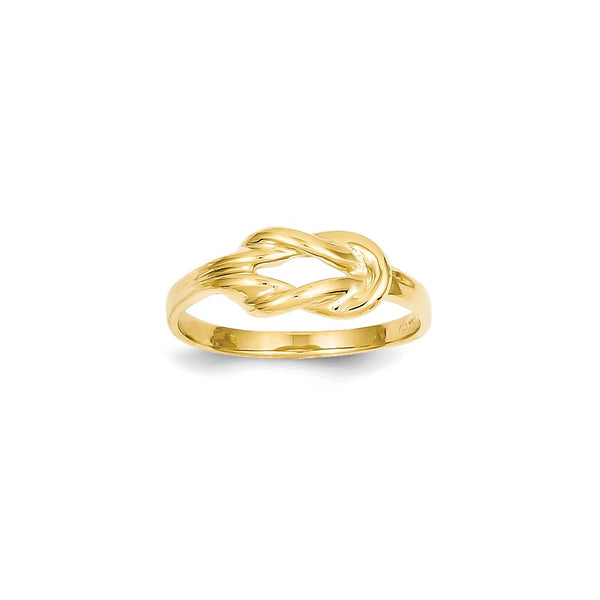 14K Two-Tone Gold Plumeria Baby Ring