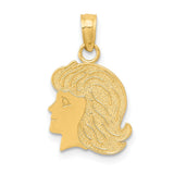 Polished,14K Yellow Gold,Textured,Textured Back