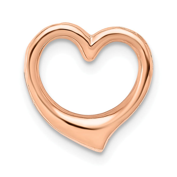 Polished,3-D,14K Yellow Gold Rose Gold,No Bail,Chain Slide