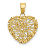 Polished,3-D,14K Yellow Gold,Textured,Open,Wire