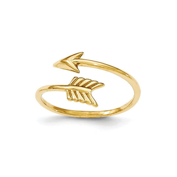 14K Two-Tone Gold Gold Polished Butterfly Ring