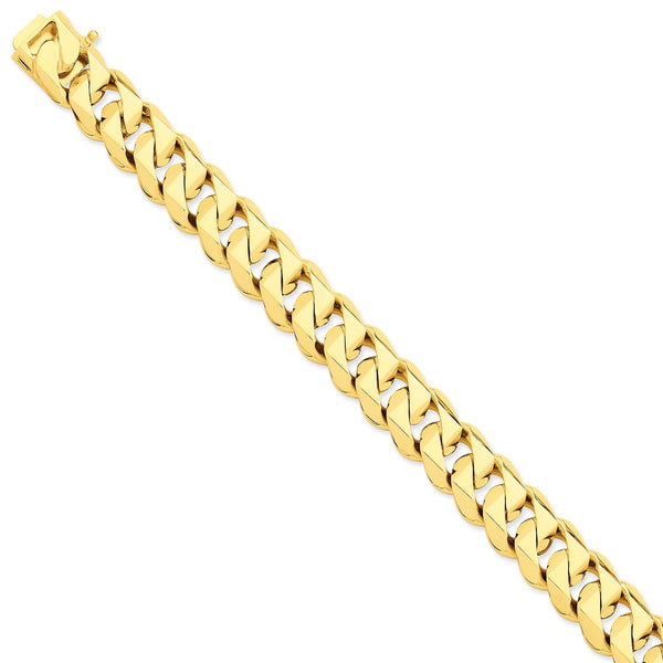 Solid,Casted,Polished,14K Yellow Gold,Heavy Duty Box Chain