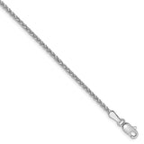 Solid,Diamond Cut,14K White Gold,Lobster Clasp