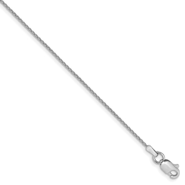 Solid,14K White Gold,Lobster Clasp