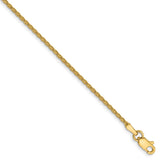 Solid,14K Yellow Gold,Lobster Clasp