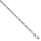 Solid,Diamond Cut,14K White Gold,Lobster Clasp