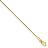 Solid,Polished,14K Yellow Gold,Lobster Clasp