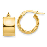 Earrings,Hoop,Gold,Yellow,14K,11 mm,7.75 mm,Pair,Wire & Clutch,Hoop,Between $200-$400