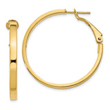 Earrings,Hoop,Gold,Yellow,14K,32 mm,3 mm,Pair,Omega Clip Back,Hoop,Between $200-$400