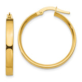 Earrings,Hoop,Gold,Yellow,14K,21 mm,3 mm,Pair,Wire & Clutch,Hoop,Between $100-$200