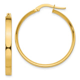 Earrings,Hoop,Gold,Yellow,14K,27 mm,3 mm,Pair,Wire & Clutch,Hoop,Between $100-$200