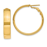 Earrings,Hoop,Gold,Yellow,14K,25 mm,6.75 mm,Pair,Omega Clip Back,Hoop,Between $400-$600