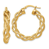 Earrings,Hoop,Gold,Yellow,14K,21 mm,5 mm,Pair,Wire & Clutch,Hoop,Between $200-$400