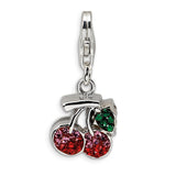 Polished,Sterling Silver,Fancy Lobster Clasp,Rhodium-Plated,Swarovski Crystals