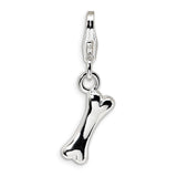 Polished,Sterling Silver,Fancy Lobster Clasp,Rhodium-Plated