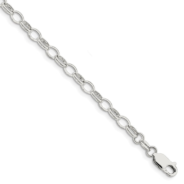Polished,Lobster Clasp,Rhodium-Plated