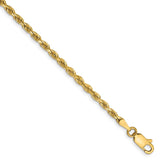 Solid,Diamond Cut,14K Yellow Gold,Lobster Clasp