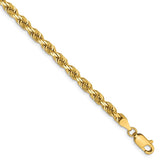 Solid,Diamond Cut,14K Yellow Gold,Lobster Clasp