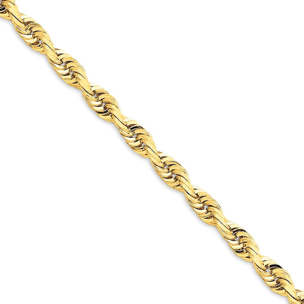 Solid,Diamond Cut,14K Yellow Gold,Lobster Clasp