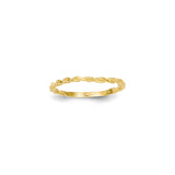 14K Yellow Gold Polished Scroll Ring