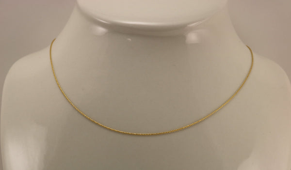 14K Yellow Gold Wheat Necklace