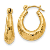 Earrings,Shrimp / Creole,Gold,Yellow,14K,9 mm,5 mm,Pair,Wire & Clutch,Hoop,Between $100-$200