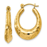 Earrings,Shrimp / Creole,Gold,Yellow,14K,11 mm,6 mm,Pair,Wire & Clutch,Hoop,Between $200-$400