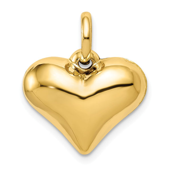 Polished,3-D,14K Yellow Gold,Hollow