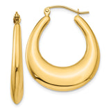 Earrings,Shrimp / Creole,Gold,Yellow,14K,15 mm,4 mm,Pair,Wire & Clutch,Hoop,Between $200-$400