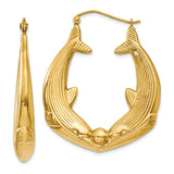 Earrings,Shrimp / Creole,Gold,Yellow,14K,21 mm,6 mm,Pair,Wire & Clutch,Hoop,Between $400-$600
