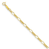 Polished,14K Yellow Gold,Hollow,Spring Ring Clasp,Lightweight