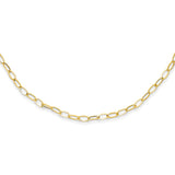 Necklaces,Open Link,Chain Styles,Gold,Yellow,14K,Each,18 in,4 mm,Spring Ring,Fancy