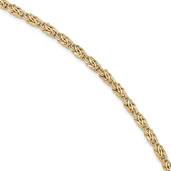 Polished,14K Yellow Gold,Hollow,Fancy Lobster Clasp