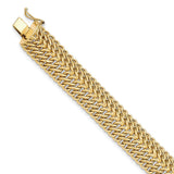 Polished,14K Yellow Gold,Box Chain Catch