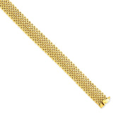 Polished,14K Yellow Gold,Hollow,Box Chain Catch
