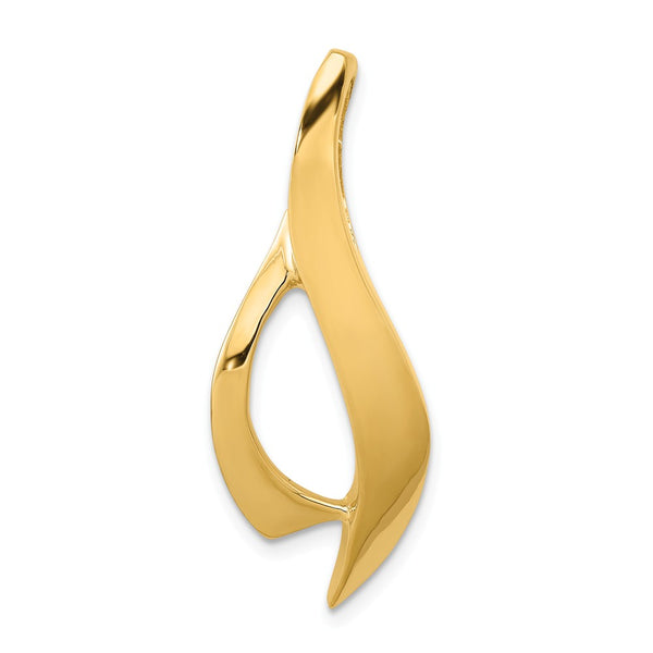 Solid,Casted,Polished,14K Yellow Gold,Fits Up to 6mm