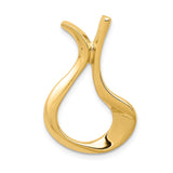 Solid,Casted,Polished,14K Yellow Gold,Fits Up to 2mm Regular,Fits Up to 3mm Fancy