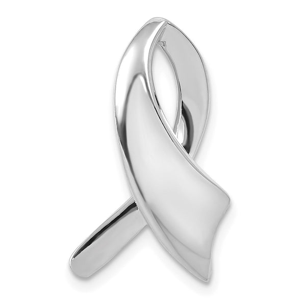 Solid,Casted,Polished,14K White Gold,Fits Up to 2mm Regular,Fits Up to 6mm Fancy