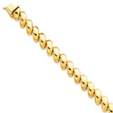 Polished,14K Yellow Gold,Hollow,Box Chain