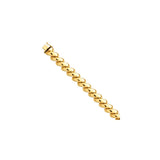 Polished,14K Yellow Gold,Hollow,Box Chain
