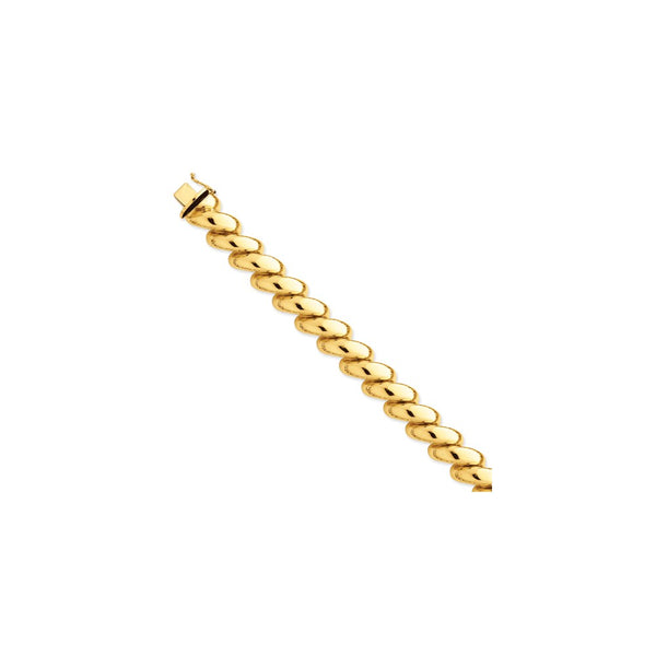 Polished,14K Yellow Gold,Hollow,Box Chain