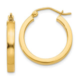 Earrings,Hoop,Gold,Yellow,14K,20 mm,2 mm,Wire & Clutch,Hoop,Between $100-$200